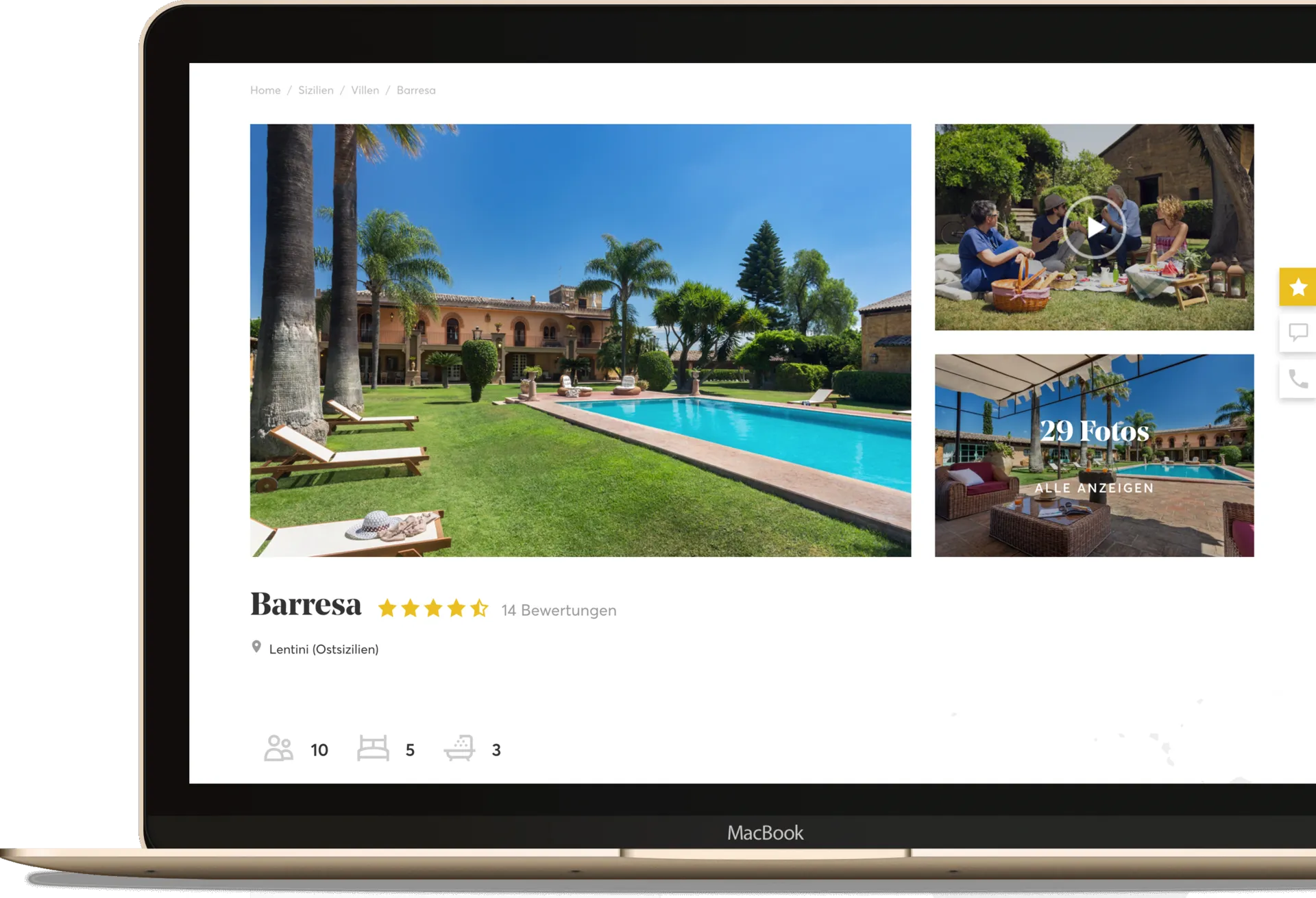 Einfach. Schnell. Mit Villatravellers zu buchen ist einfach.